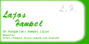 lajos hampel business card